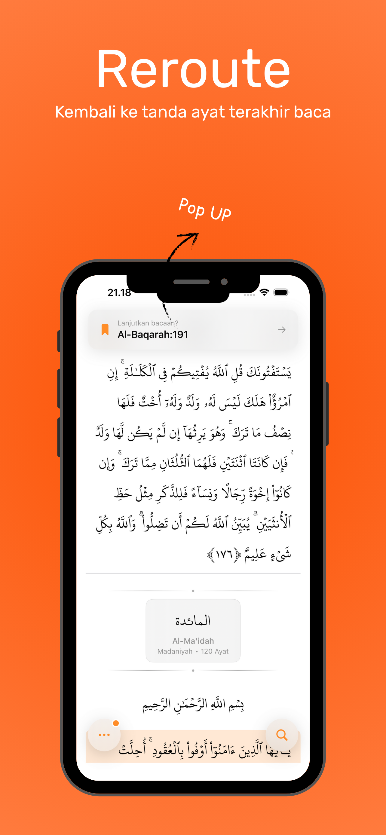 Tampilan Quran - Bacaan